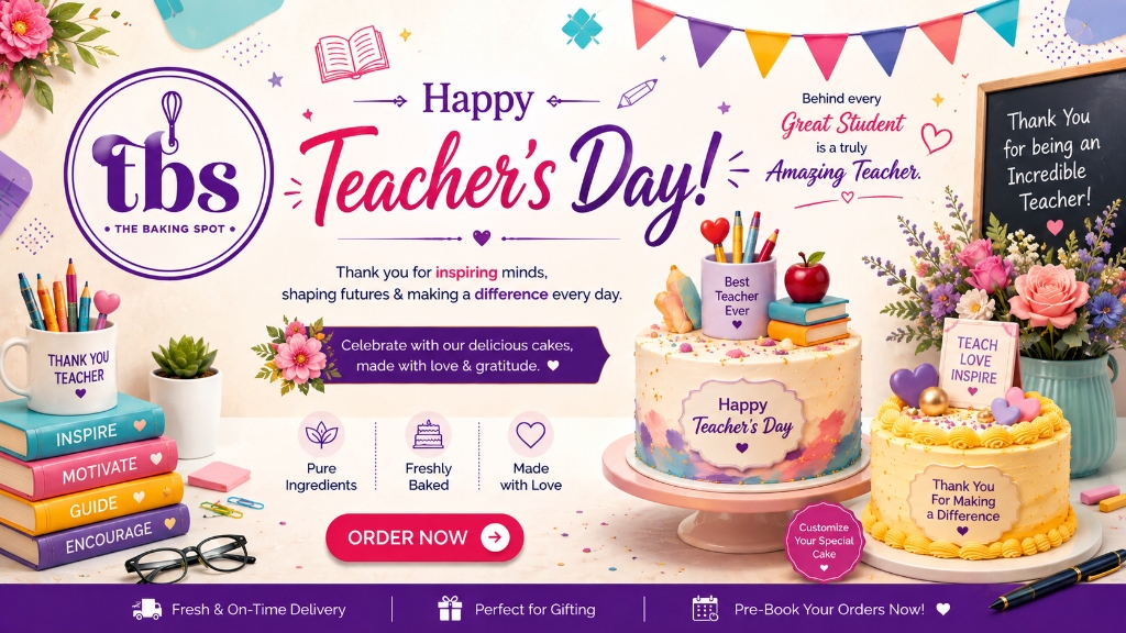 Happy Teacher's Day Cake Specials - The Baking Spot
