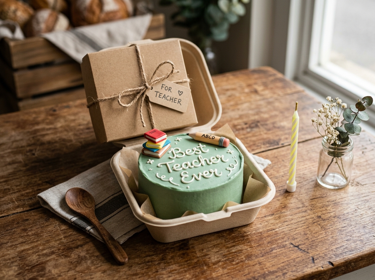 Teacher’s Blessing Vanilla Bento Cake